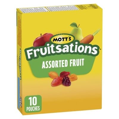 Mott's Fruitsations Fruit Flavoured Snacks, Assorted Fruit, Gluten Free, 10 ct 226 g, $1.99/100g