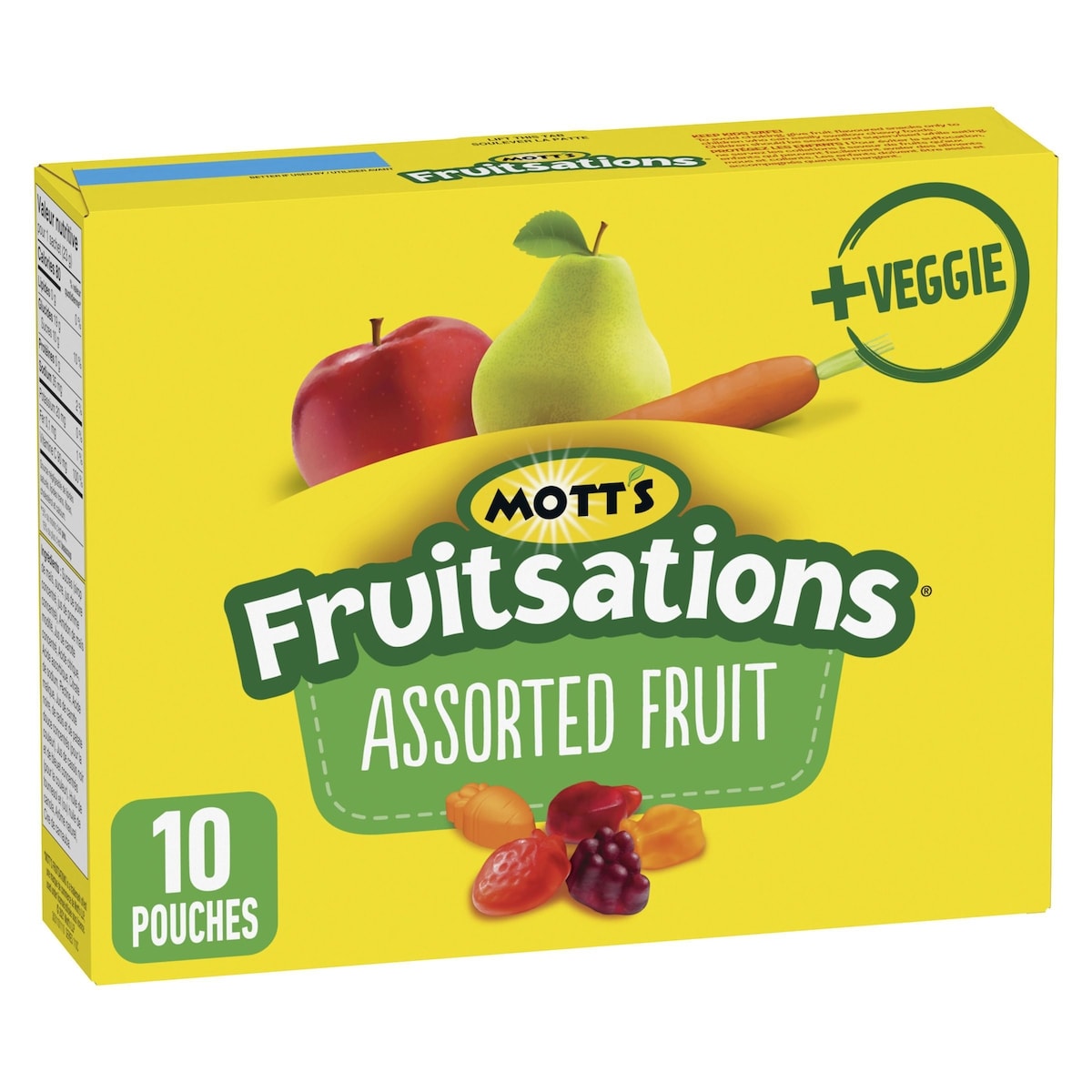 Mott's Fruitsations Fruit Flavoured Snacks, Berry +Veggie