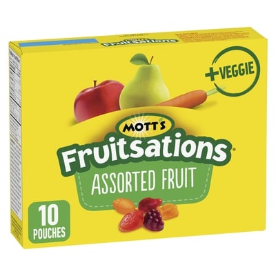 Mott's Fruitsations Fruit Flavoured Snacks, Assorted Fruit, Gluten Free, 10 ct 226 g, $1.68/100g
