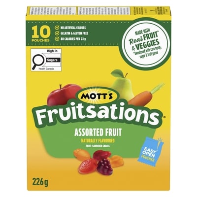 Fruitsations Fruit Flavoured Snacks, Assorted Fruit, Gluten Free, 10 ct