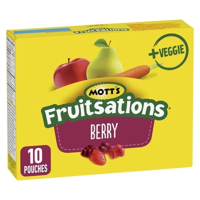 Mott's Fruitsations Fruit Flavoured Snacks, Berry, Gluten Free, 10 ct 226 g, $1.11/100g
