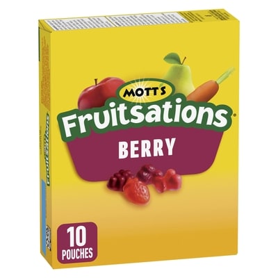 Mott's Fruitsations Fruit Flavoured Snacks, Berry, Gluten Free, 10 ct 226 g, $1.68/100g