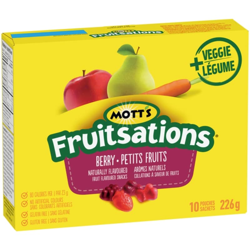 Fruitsations Fruit Flavoured Snacks, Berry, Gluten Free, 10 ct