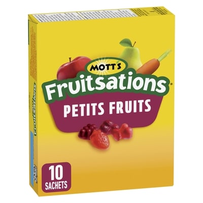 Mott’s Fruitsations Collations à Saveur de Fruits, Petits Fruits, Sans Gluten, 10 Sachets 226 g, 1,99 $/100g