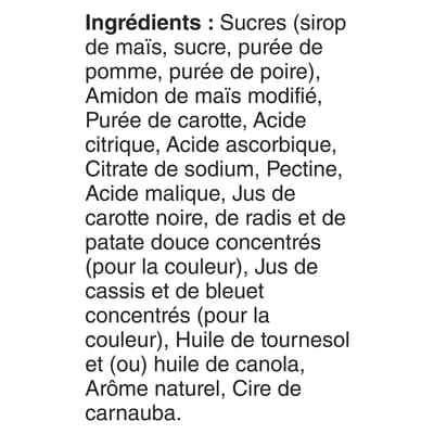Fruitsations Collations à Saveur de Fruits, Petits Fruits, Sans Gluten, 10 Sachets