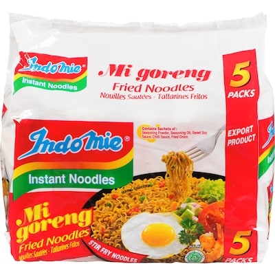 Indomie Nouilles sautées instantanées (Mi goreng) 5x85.0 g, 0,94 $/100g