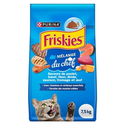 Purina Friskies Mélange du Chef, Nourriture Sèche pour Chats 7,5 kg 7.5 kg, 0,33 $/100g