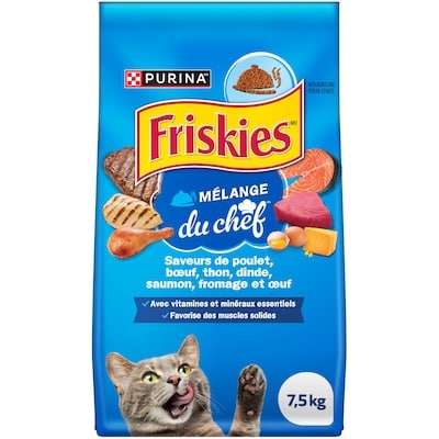 Purina Friskies Mélange du Chef, Nourriture Sèche pour Chats 7,5 kg 7.5 kg, 0,33 $/100g