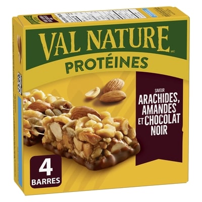 Nature Valley aux Protéines, Arachides, Amandes, et Chocolat Noir, 4 Barres 148 g, 2,53 $/100g