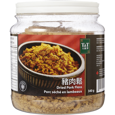T&T Porc séché en lambeaux 340 g, 3,38 $/100g