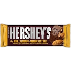 Hershey's Milk Chocolate with Almonds Bar 36x43.0 g, $2.81/100g
