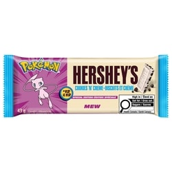 Hershey’s Barre De Friandise Standard Édition Spéciale Pokémon Biscuits Et Crème 43 g, 2,91 $/100g