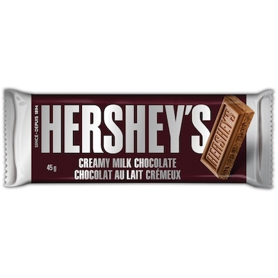 Hershey's Milk Chocolate Bar 36x45.0 g, $2.22/100g