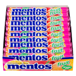 Mentos Fruits 20x37.0 g, 2,77 $/100g