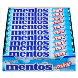 Mentos Peppermint  20x37.0 g, $2.77/100g