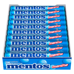 Mentos Menthe poivrée 20x37.0 g, 2,84 $/100g