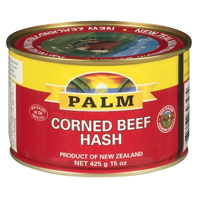 Palm Corned Beef Hash 425 g, $1.64/100g