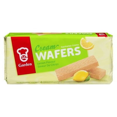 Garden Cream Wafers, Lemon Flavour 200 g, $1.25/100g