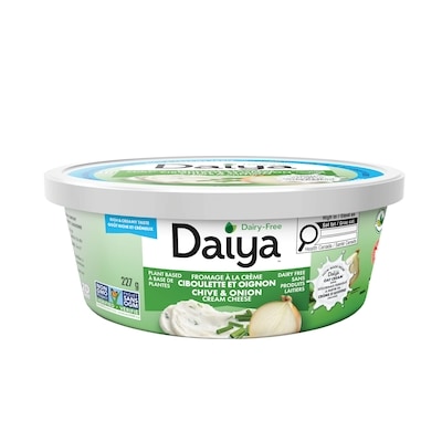 Daiya Fromage à la crème sans produits laitiers à la ciboulette et à l'oignon 227 g, 2,42 $/100g