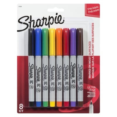 Sharpie Ultra-Fine Assorted Markers 8x8.0 ea, $1.50/1ea