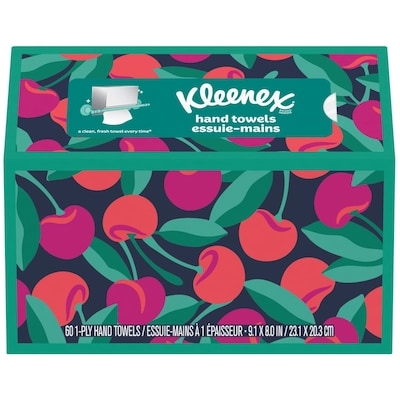 Kleenex Essuie-mains en papier jetables, 6 boîtes, essuie-mains en papier pour la salle de bain, 60 essuie-mains par boîte (total de 360 essuie-mains en papier) 60 ea, 4,29 $/1ch