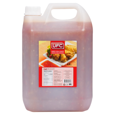 UFC Sweet Chili Sauce 4 l, $0.34/100ml