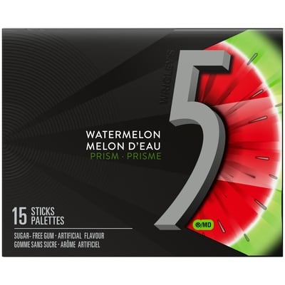 Wrigley's Watermelon-Prism Flavoured Sugar Free Chewing Gum, 1 Sticks, 1 Pack 1 pk, $2.99/1ea