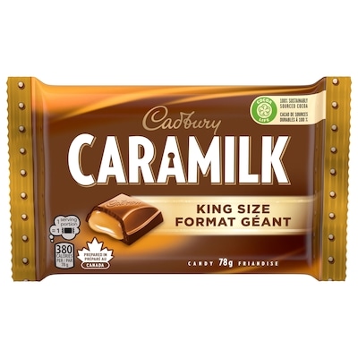 Cadbury Caramilk King Size, Chocolatey Candy Bar 78 g, $2.81/100g