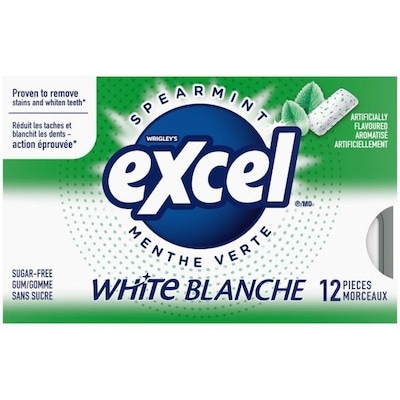 Wrigley's Excel Spearmint Flavoured Sugar Free Chewing Gum, 12 Pieces, 1 Pack 12 ea, $1.25/1ea
