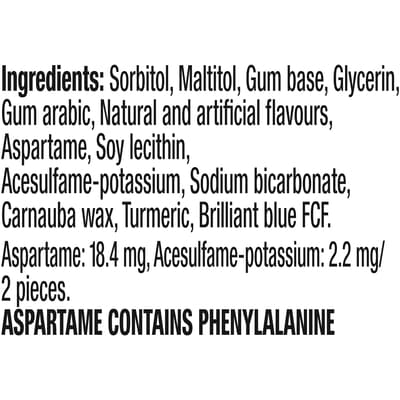 Excel White Spearmint, Teeth Whitening Sugar Free Chewing Gum, 12 Pieces, 1 Pack