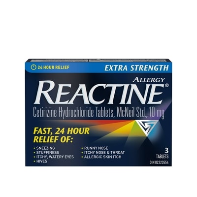Reactine Tablets Extra Strength 10 mg, 3 Count 3 ea, $2.67/1ea