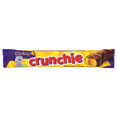 Cadbury Crunchie Singles Bar, 100% sustainably sourced cocoa 44 g, $3.39/100g