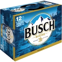 Busch Bière Busch, canettes (Pièce d’identité requise au moment du ramassage) 12x355.0 ml, 0,49 $/100ml