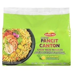 Instant Pancit Canton Chow Mein Noodles Philippine Lemon Flavour