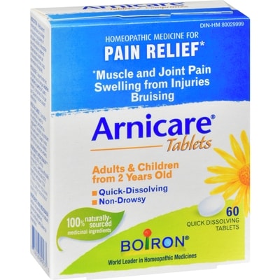Arnicare Tablets For Muscle And Joint Pain, Swelling From Injuries And Bruising.