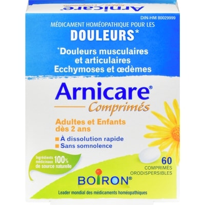 Boiron Arnicare comprimés pour les douleurs musculaires et articulaires, ecchymoses et oedèmes 60 ea, 0,24 $/1ch