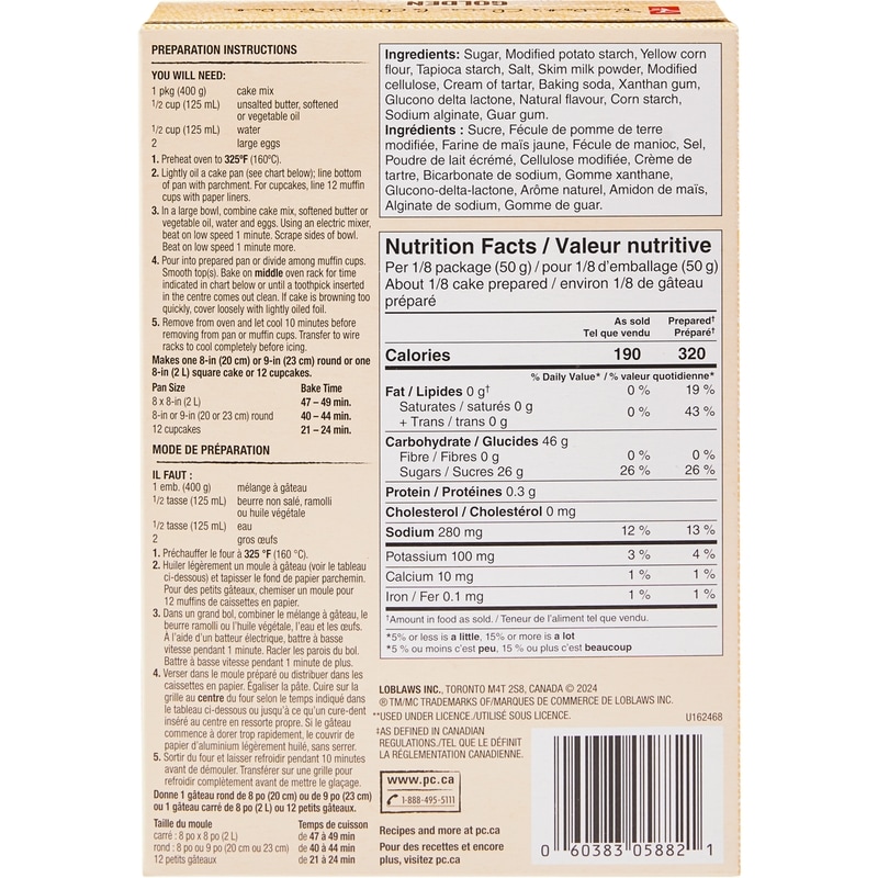 Golden Cake Mix, Gluten Free