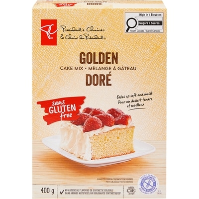 le Choix du Président Mélange à gâteau doré sans gluten 400 g, 2,13 $/100g