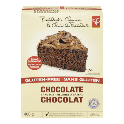 President's Choice Gluten Free Chocolate Cake Mix 400 g, $2.13/100g