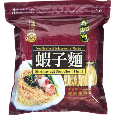 Sau Tao Nouilles aux œufs et crevettes, minces  454 g, 0,83 $/100g