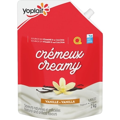 Yoplait Yogurt, Creamy Vanilla 2 kg, $0.65/100g