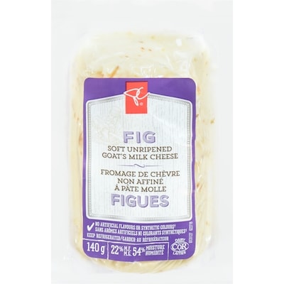 President's Choice Cheese, Fig Goat's Milk 140 g, $4.29/100g
