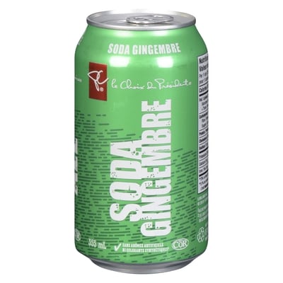 le Choix du Président Soda au gingembre 12x355.0 ml, 0,18 $/100ml