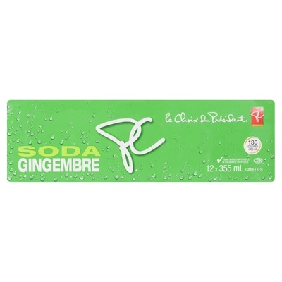 Soda gingembre, lot de 12 canettes