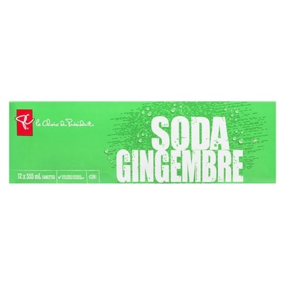 Soda gingembre, lot de 12 canettes