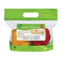 PC Biologique Poivrons, pacquet de 2 2 ea, 3,50 $/1ch