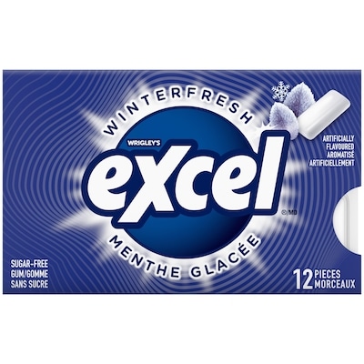 Wrigley’s Menthe glacée, gomme à mâcher sans sucre 1 ea, 1,99 $/1ch