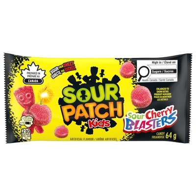 Maynards Sour Patch Kids Sour Cherry Blasters Candy 64 g, $3.11/100g