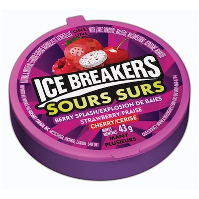 Ice Breakers Bonbons surs aux baies 43 g, 6,95 $/100g