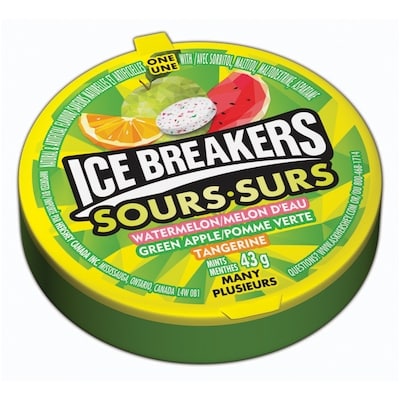 Hershey’s Menthe Ice Breakers Surs saveur de fruits 6x43.0 g, 5,23 $/100g